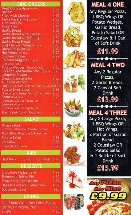 It's Pizza Time Ltd menu
