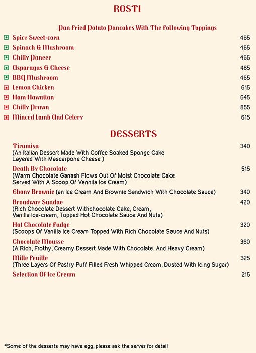 Ego Obsession And Thai menu