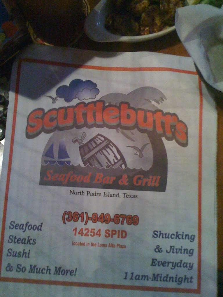scuttlebutt seafood bar grill menu scuttlebutt seafood bar grill menu