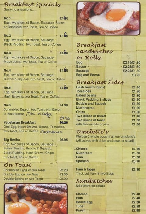 Menu at Olive Tree cafe, Bromley, 21 High St