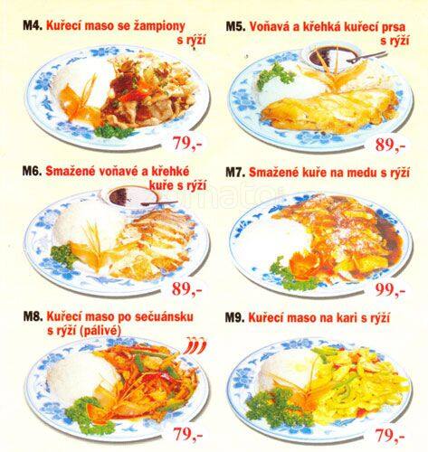 Menu At Jin Man Lou Restaurant Prague