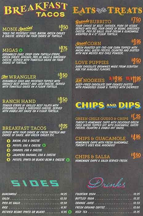 Torchy's Tacos Menu, Menu For Torchy's Tacos, River Oaks, Houston ...