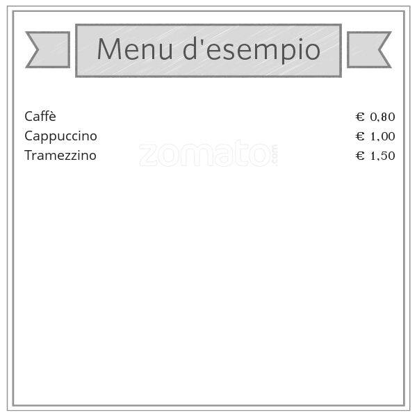 Menu di Bar Bevilacqua e non solo 