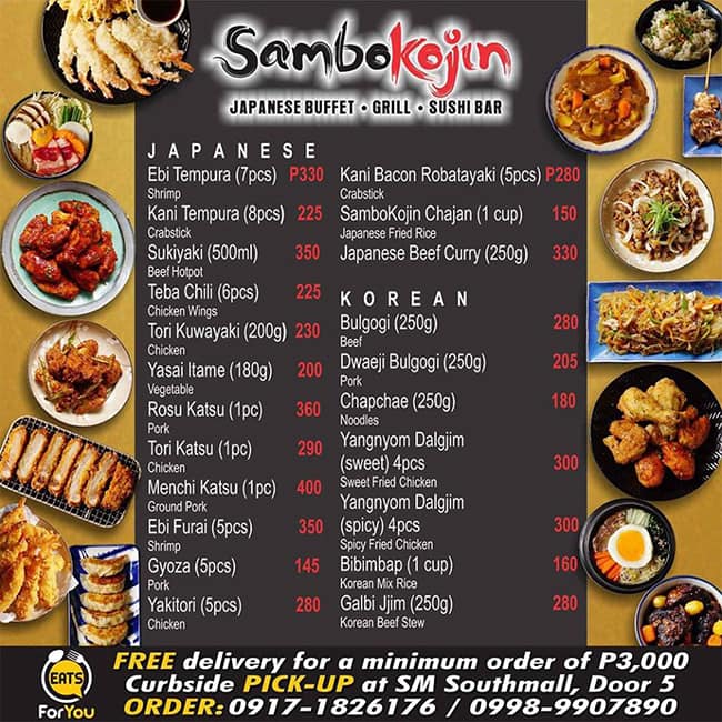 Menu At Sambo Kojin SM Megamall Restaurant Mandaluyong 3rd Level menu-at-sambo-kojin-sm-megamall-restaurant-mandaluyong-3rd-level