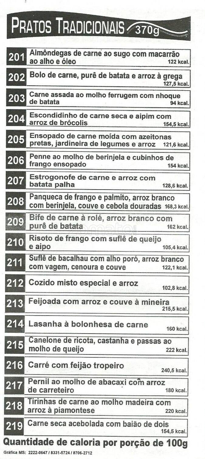 Mundo Verde cardápio