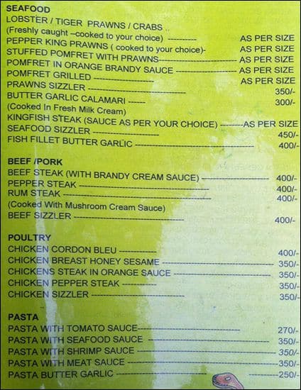 The Rice Bowl menu