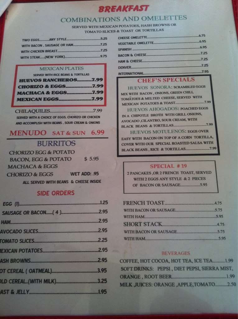 Sion S Mexican Menu For Manhattan Beach Sion S Mexican Manhattan Beach Menu
