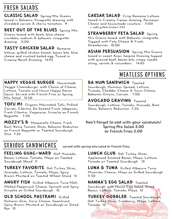 Menu at Little Griddle Dough restaurant, San Francisco, Market St