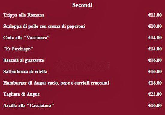 Menu di Sesto Quarto 