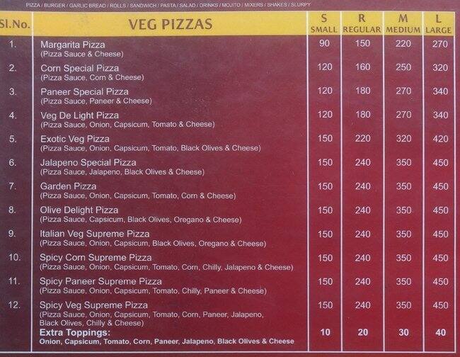 Pizza Xpress Menu, Menu for Pizza Xpress, Nallakunta, Hyderabad Zomato