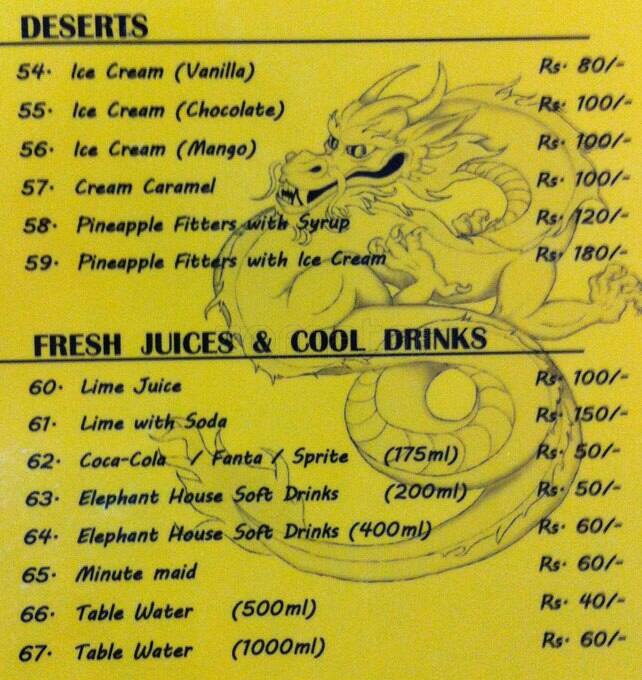 Lee's Wok menu