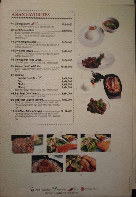 Aphrodite Bar And Restaurant Menu