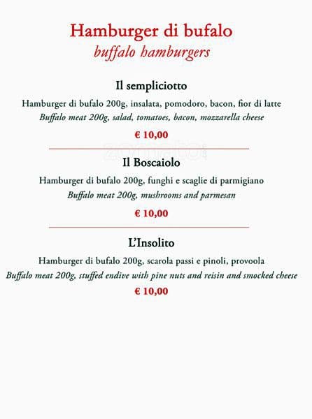 Menu di Casa Salefino 
