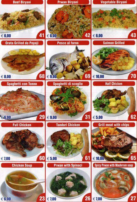 Menu di Indian Food Center 