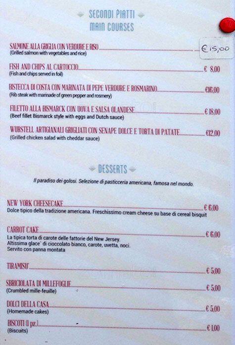 Menu di Manhattan Bar 