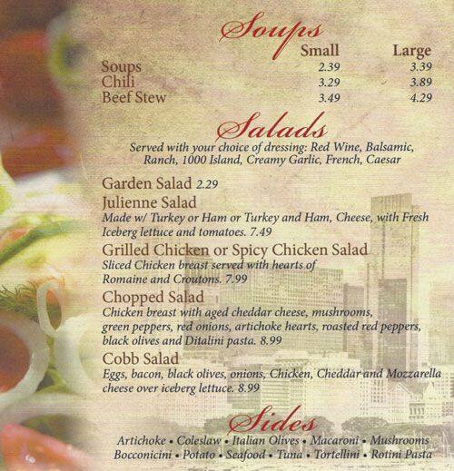 Al & Joe's Delicatessen Menu Urbanspoon/Zomato