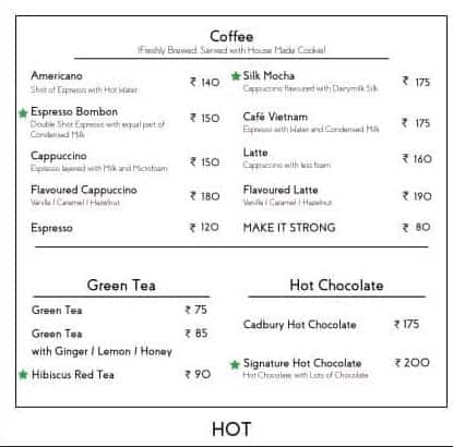 Menu of Basil Cafe And Bistro Gota Ahmedabad