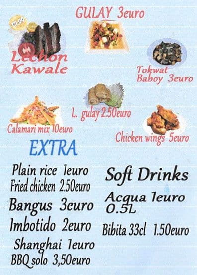 Menu di Coo Coo 
