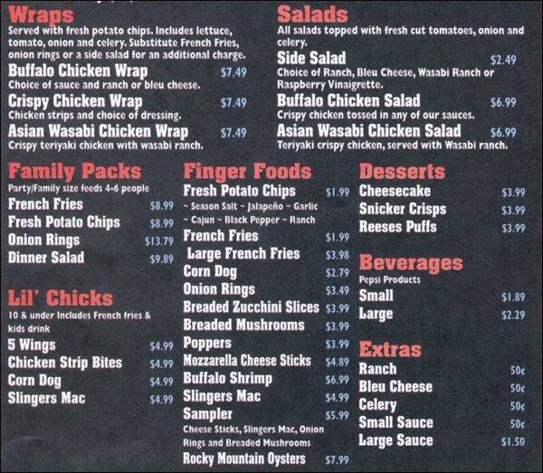 Carta de Wing Slinger