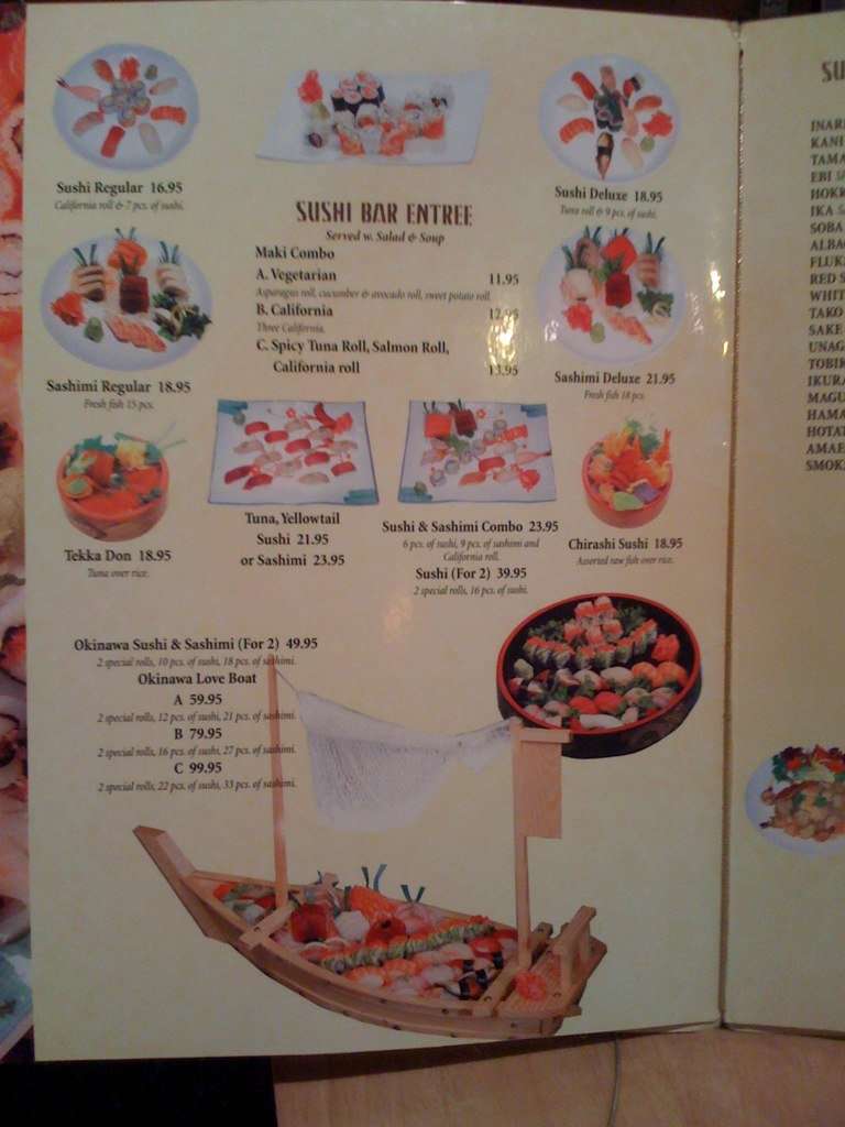 Okinawa Menu Menu For Okinawa Wynantskill Albany