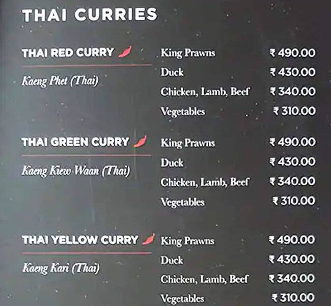 Menu of Chopstix Signature, Panampilly Nagar, Kochi