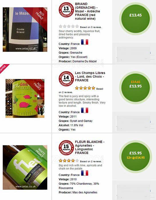 Zelas London menu