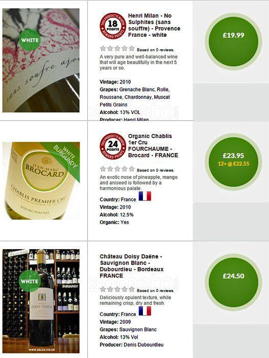 Zelas London menu