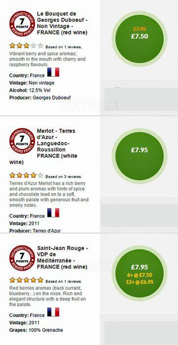 Zelas London menu