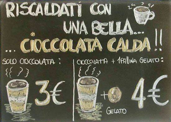Menu di Fatamorgana 