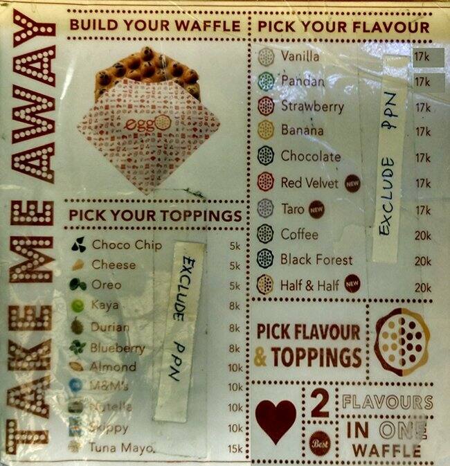 Eggo Waffle Menu, Menu untuk Eggo Waffle, Thamrin, Jakarta Zomato