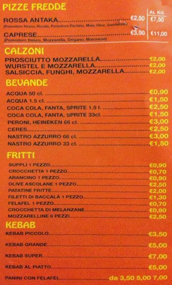 Menu di Antaka 