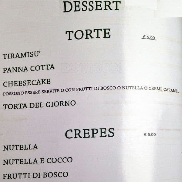 Menu di Kilmoon 