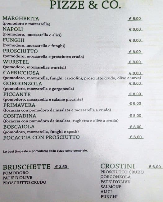 Menu di Kilmoon 