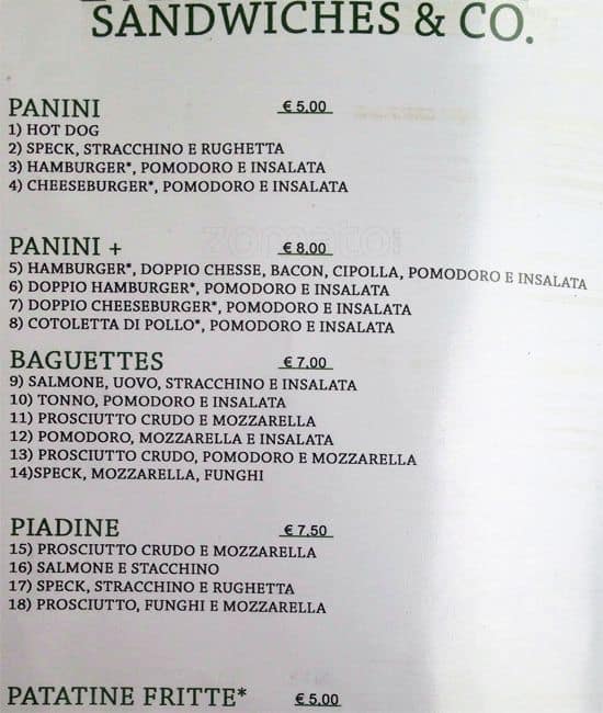 Menu di Kilmoon 