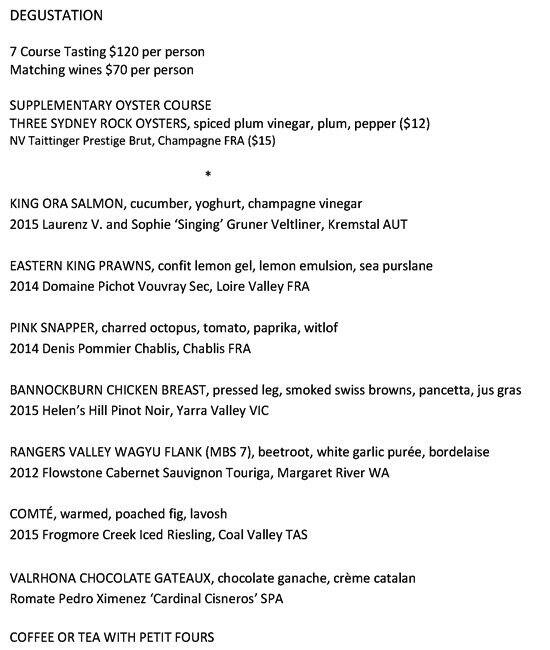 Sails on Lavender Bay Menu, Menu for Sails on Lavender Bay, McMahons ...