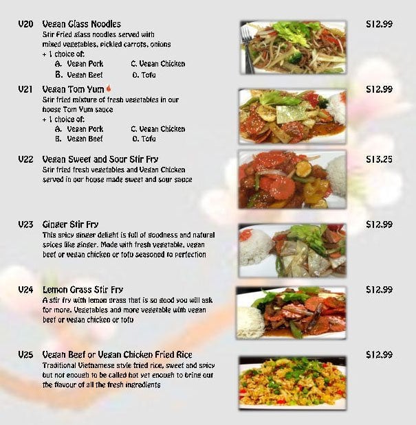 Menu at Asian Stars Restaurant, Ottawa