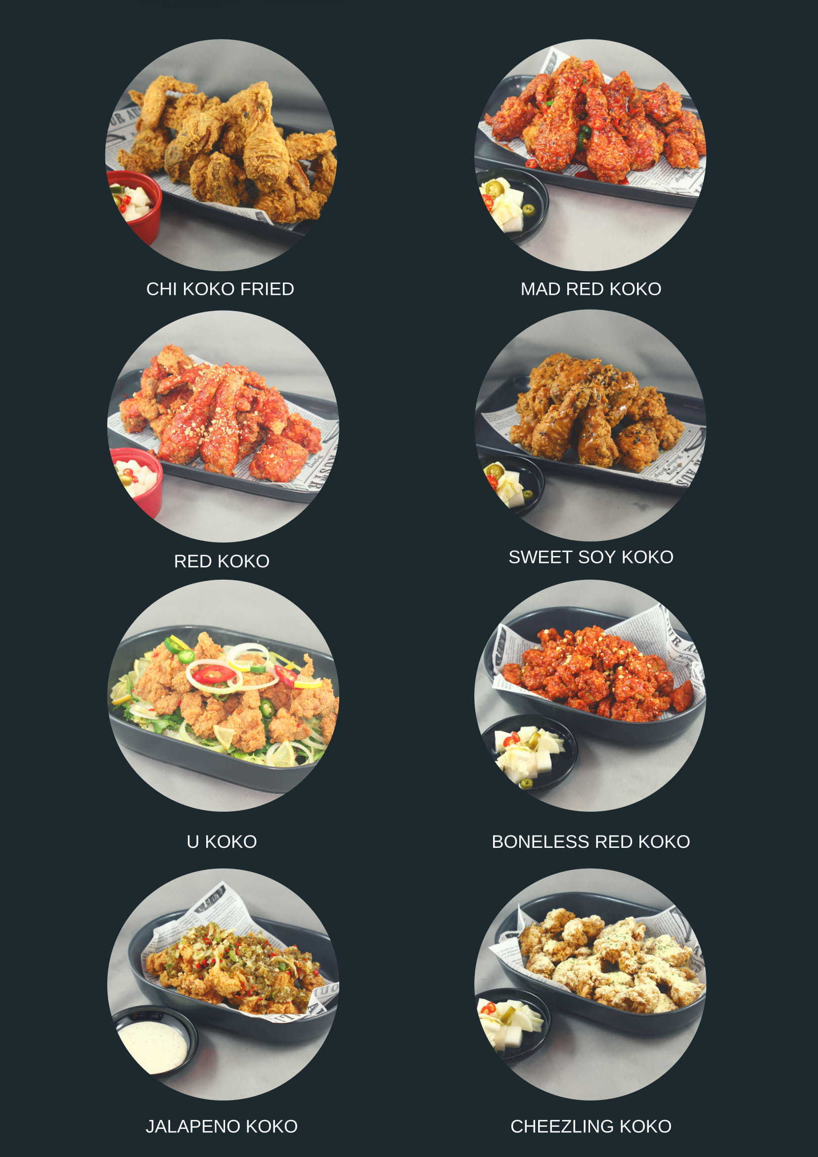 Menu at Chi Koko restaurant, Hurstville