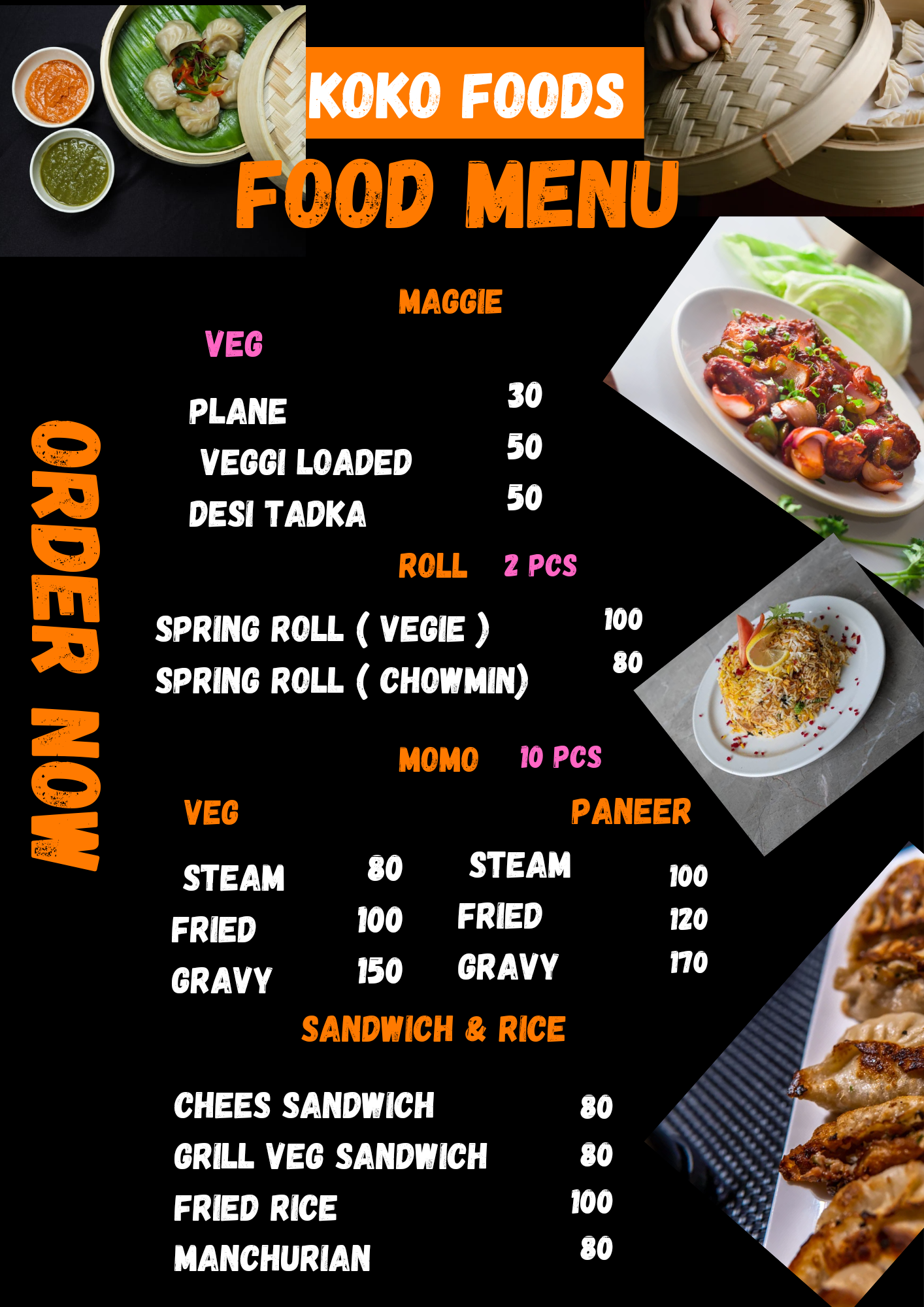 Menu of Koko Foods, Sector 17, Dwarka, New Delhi