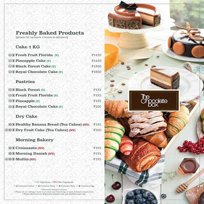 Rare Eastern Dining - Radisson Blu MBD Hotel menu