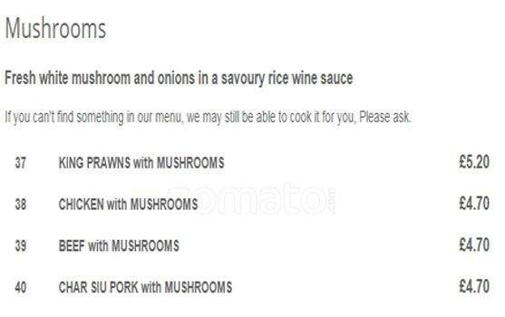 Ruby Takeaway Harborne menu