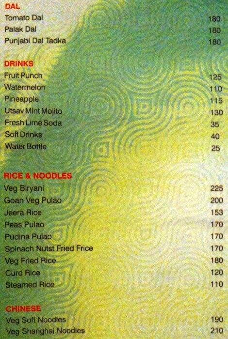 Jashn Veg Restaurant menu