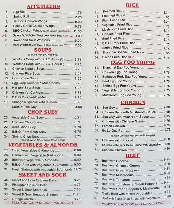 List 104+ Images Chinese Food Menu With Pictures Completed