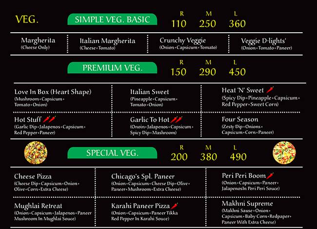 Chicago Delights Pizza & Grillz menu
