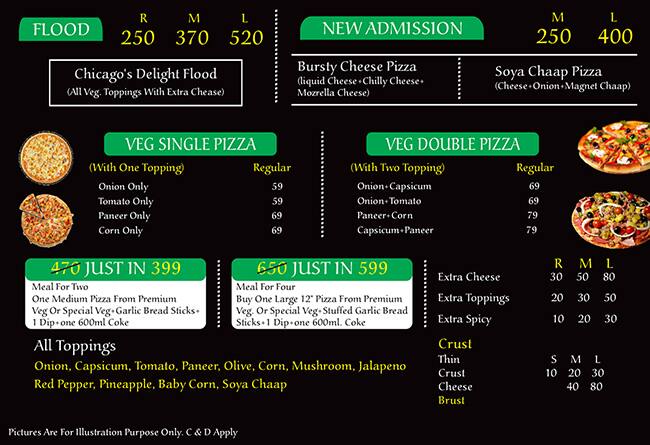 Chicago Delights Pizza & Grillz menu
