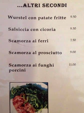 Menu di Il ritrovo 