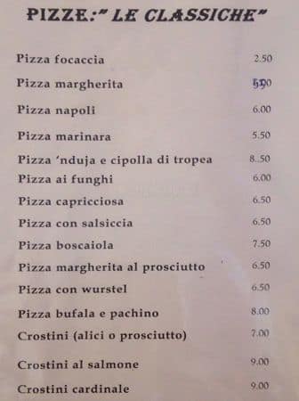 Menu di Il ritrovo 