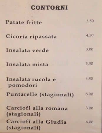 Menu di Il ritrovo 