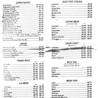 China Garden Menu Menu For China Garden Derry Manchester