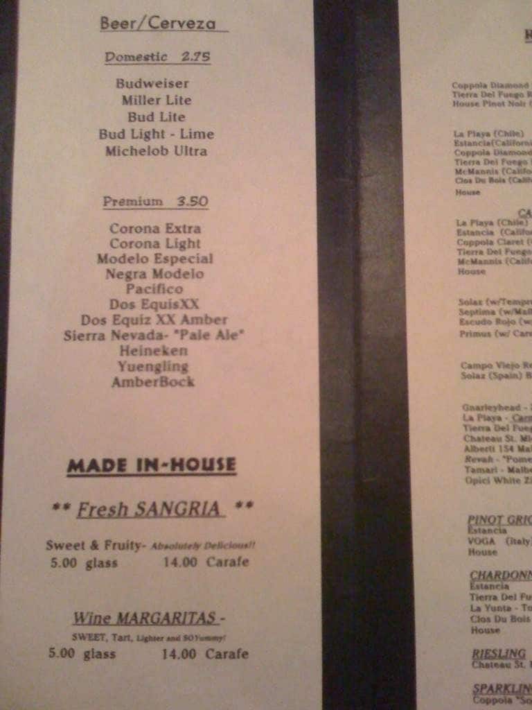 Menu at Cactus Flower Cafe, Pensacola, N 12th Ave