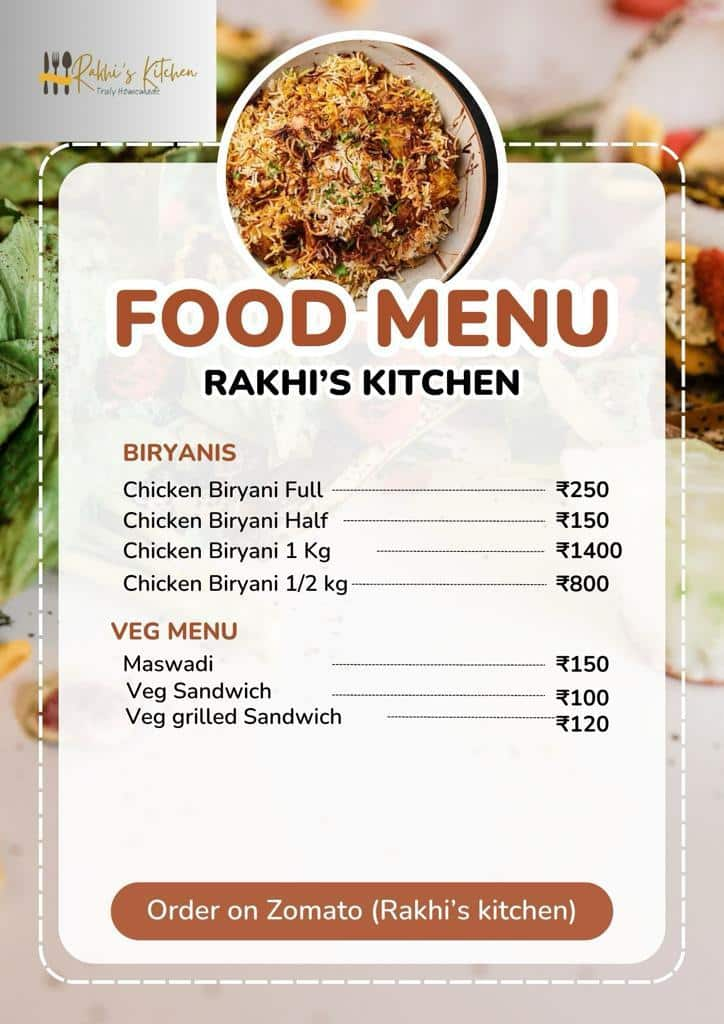 Menu of Rakhi's Kitchen, Kharadi, Pune